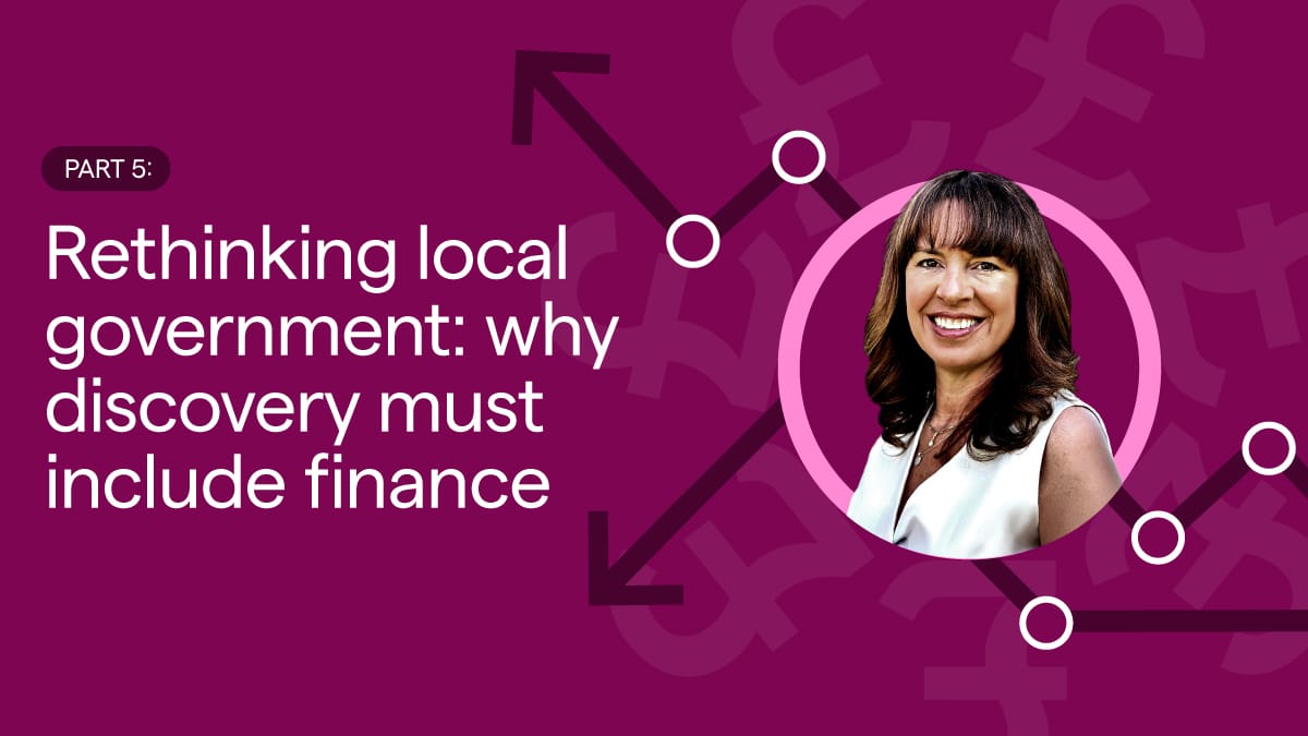 Rethinking local government, why discovery must include finance