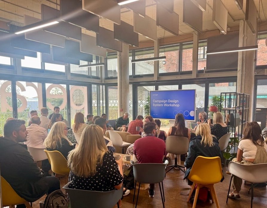 A collaboration session at Perago's office