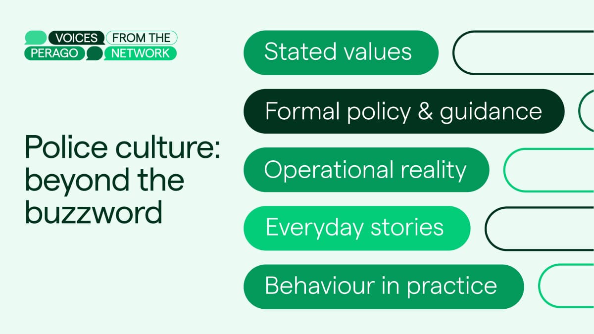 Police Culture beyond the buzzword